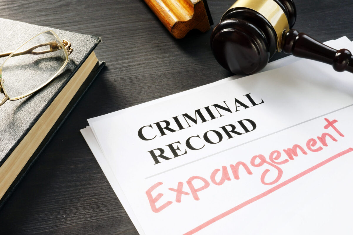 Words on a document: Criminal record, expungement